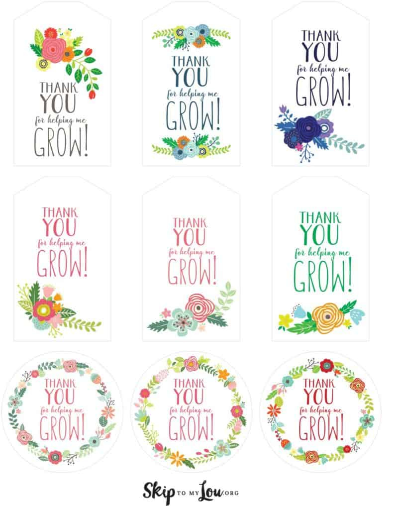 FREE Printable Thank You for Helping Me Grow Gift Tags Skip To FREE Printable Thank You for Helping Me Grow Gift Tags Skip To